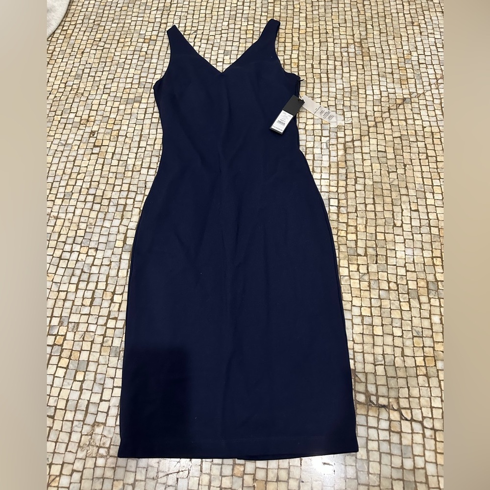 WHBM Aura Sleeveless Sculpting Sheath Dress